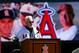 ANAHEIM, CA - OCTOBER 24: Joe Madden speaks to the media as he was introduced today as the new manager of the Los Angeles Angels during a press conference at Angel Stadium of Anaheim on October 24, 2019 in Anaheim, California. (Photo by Jayne Kamin-Oncea/