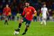 LAS PALMAS DE GRAN CANARIA, SPAIN - NOVEMBER 18: Isco Alarcon of Spain in action during the international friendly match between Spain and Bosnia & Herzegovina at Estadio de Gran Canaria on November 18, 2018 in Las Palmas de Gran Canaria, Spain. (Photo