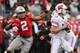 COLUMBUS, OH - OCTOBER 26: Chase Young #2 of the Ohio State Buckeyes pressures the quarterback against the Wisconsin Badgers at Ohio Stadium on October 26, 2019 in Columbus, Ohio. (Photo by Jamie Sabau/Getty Images)