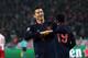 BELGRADE, SERBIA - NOVEMBER 26: Robert Lewandowski of FC Bayern Muenchen celebrates after scroing his team's second goal during the UEFA Champions League group B match between Crvena Zvezda and Bayern Muenchen at Rajko Mitic Stadium on November 26, 2019 i