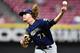 CINCINNATI, OH - SEPTEMBER 24: Josh Hader #71 of the Milwaukee Brewers pitches in the ninth inning against the Cincinnati Reds at Great American Ball Park on September 24, 2019 in Cincinnati, Ohio. Milwaukee defeated Cincinnati 4-2. (Photo by Jamie Saba