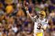 BATON ROUGE, LOUISIANA - NOVEMBER 30: Joe Burrow #9 of the LSU Tigers looks to pass during a game against the Texas A&M Aggies at Tiger Stadium on November 30, 2019 in Baton Rouge, Louisiana. (Photo by Sean Gardner/Getty Images)