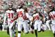 JACKSONVILLE, FLORIDA - DECEMBER 01: Devin White #45 of the Tampa Bay Buccaneers celebrates after intercepting Nick Foles #7 of the Jacksonville Jaguars in the first quarter of a football game at TIAA Bank Field on December 01, 2019 in Jacksonville, Flori