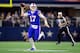 ARLINGTON, TX - NOVEMBER 28: Josh Allen #17 of the Buffalo Bills rolls out to throw a pass in the second half of a game on Thanksgiving Day against the Dallas Cowboys at NRG Stadium on November 28, 2019 in Arlington, Texas. The Bills defeated the Cowboy
