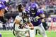 MINNEAPOLIS, MN - NOVEMBER 17: Phillip Lindsay #30 of the Denver Broncos runs with the ball in the first quarter of the game against the Minnesota Vikings at U.S. Bank Stadium on November 17, 2019 in Minneapolis, Minnesota. (Photo by Stephen Maturen/Getty