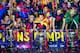 BARCELONA, SPAIN - JUNE 07: FC Barcelona players celebrate with La Liga, Copa del Rey and Champions League trophies during their victory parade after winning the UEFA Champions League Final at the Camp Nou Stadium on June 7, 2015 in Barcelona, Spain. (Pho