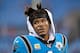 CHARLOTTE, NORTH CAROLINA - SEPTEMBER 12: Cam Newton #1 of the Carolina Panthers against the Tampa Bay Buccaneers during the first quarter of their game at Bank of America Stadium on September 12, 2019 in Charlotte, North Carolina. (Photo by Grant Halvers