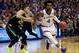 Devonte' Graham's ability to play with or without the ball in the backcourt gave Kansas one of the most flexible backcourt pairings in the country when Graham played alongside Frank Mason from 2014-17.