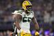 MINNEAPOLIS, MINNESOTA - DECEMBER 23: Outside linebacker Za'Darius Smith #55 of the Green Bay Packers celebrates a defensive play during the game against the Minnesota Vikings at U.S. Bank Stadium on December 23, 2019 in Minneapolis, Minnesota. (Photo by