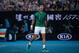 MELBOURNE, AUSTRALIA - JANUARY 30: Novak Djokovic of Serbia celebrates in his semi-final match against Roger Federer of Switzerland on day eleven of the 2020 Australian Open at Melbourne Park on January 30, 2020 in Melbourne, Australia. (Photo by TPN/Gett