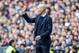 MADRID, SPAIN - FEBRUARY 1: coach Zinedine Zidane of Real Madrid during the La Liga Santander match between Real Madrid v Atletico Madrid at the Santiago Bernabeu on February 1, 2020 in Madrid Spain (Photo by David S. Bustamante/Soccrates/Getty Images)