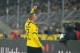DORTMUND, GERMANY - FEBRUARY 14: (BILD ZEITUNG OUT) Erling Braut Haaland of Borussia Dortmund celebrates after scoring his teams third goal during the Bundesliga match between Borussia Dortmund and Eintracht Frankfurt at Signal Iduna Park on February 14,