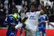 Lyon's Brazilian midfielder Thiago Mendes (R) vies for the ball with Strasbourg's Ivorian forward Kevin Zohi (L) during the French L1 football match between Lyon (OL) and Strasbourg (RCSA) on February 16, 2020 at the Groupama stadium in Décines-Charpieu n
