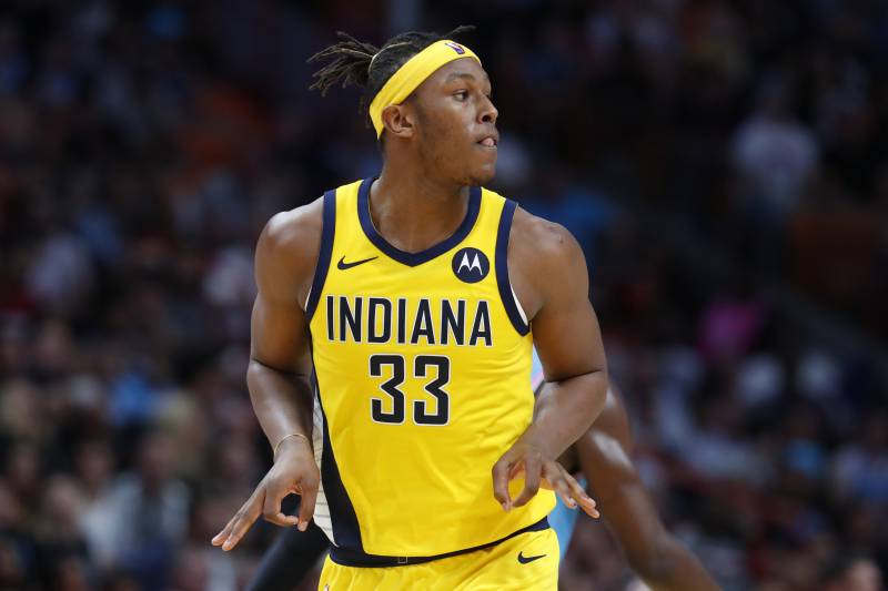 Myles Turner spent much of his spare time during the NBA hiatus working on his video game skills and his ability to build puzzles in his family's home in Dallas.