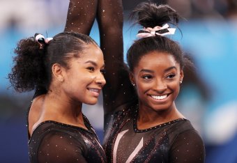 Biles has embraced her role as a mentor to Chiles and other gymnasts in Tokyo. Biles has embraced her role as a mentor to Chiles and other gymnasts in Tokyo.