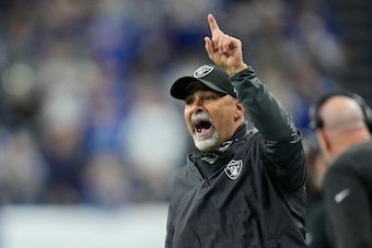 Raiders interim head coach Rich Bisaccia