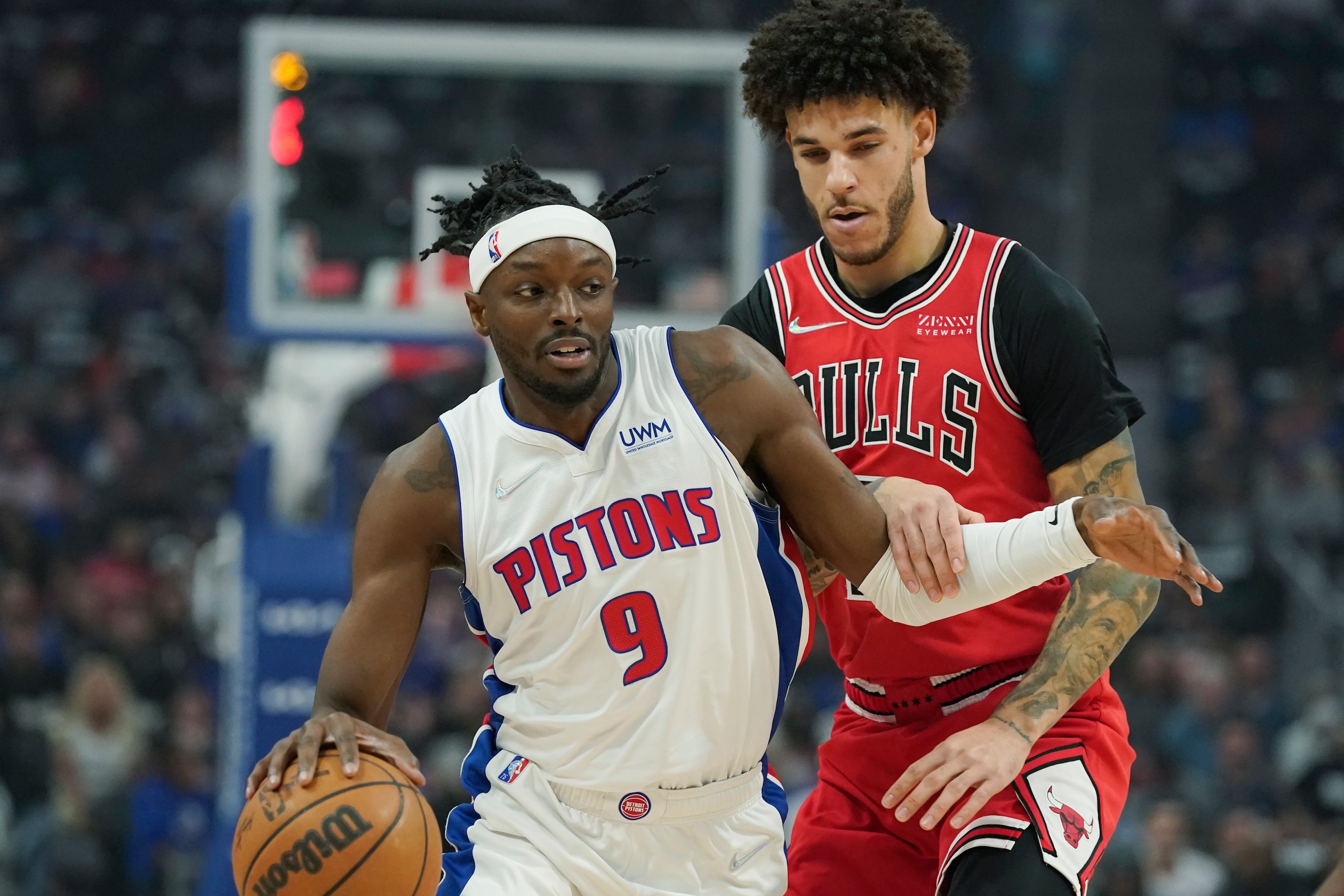 Jerami Grant is an intriguing fit next to Lonzo Ball, right, in the Chicago Bulls starting lineup.