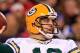 EAST RUTHERFORD, NJ - DECEMBER 04: Aaron Rodgers #12 of the Green Bay Packers throws a pass against the New York Giants at MetLife Stadium on December 4, 2011 in East Rutherford, New Jersey. The Packers won 38-35. (Photo by Chris Trotman/Getty Images)