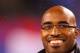 EAST RUTHERFORD, NJ - OCTOBER 03: Former New York Giants Tiki Barber is inducted into the Giants �Ring of Honor� during halftime of a game between the Chicago Bears and the New York Giants at New Meadowlands Stadium on October 3, 2010 in East Rutherford, New Jersey. (Photo by Andrew Burton/Getty Images)