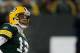 GREEN BAY, WI - JANUARY 15: Aaron Rodgers #12 of the Green Bay Packers looks on in the third quarter against the New York Giants during their NFC Divisional playoff game at Lambeau Field on January 15, 2012 in Green Bay, Wisconsin. (Photo by Jonathan Daniel/Getty Images)
