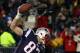 FOXBORO, MA - JANUARY 14: Rob Gronkowski #87 of the New England Patriots celebrates by spiking the ball after he scored a 19-yard touchdown reception in the second quarter against the Denver Broncos during their AFC Divisional Playoff Game at Gillette Stadium on January 14, 2012 in Foxboro, Massachusetts. (Photo by Al Bello/Getty Images)
