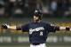 MILWAUKEE, WI - OCTOBER 10: Ryan Braun #8 of the Milwaukee Brewers reacts after he hit a grond rule double against the St. Louis Cardinals during Game Two of the National League Championship Series at Miller Park on October 10, 2011 in Milwaukee, Wisconsin. (Photo by Jonathan Daniel/Getty Images)