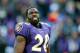 BALTIMORE, MD - JANUARY 15: Ed Reed #20 of the Baltimore Ravens takes off his helmet during a timeout during second quarter of the AFC Divisional playoff game against the Houston Texans at M&T Bank Stadium on January 15, 2012 in Baltimore, Maryland. (Photo by Rob Carr/Getty Images)