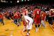 LINCOLN, NE - JANUARY 18: Brandon Richardson #3 of the Nebraska Cornhuskers takes a moment to process their upset of the Indiana Hoosiers 70-69 at The Devany Center January 18, 2012 in Lincoln, Nebraska. (Photo by Eric Francis/Getty Images)