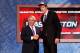 NEWARK, NJ - JUNE 23: Jan Vesely from the Czech Republic greet NBA Commissioner David Stern after he was selected #6 overall by the Washington Wizards in the first round during the 2011 NBA Draft at the Prudential Center on June 23, 2011 in Newark, New Jersey. NOTE TO USER: User expressly acknowledges and agrees that, by downloading and/or using this Photograph, user is consenting to the terms and conditions of the Getty Images License Agreement. (Photo by Mike Stobe/Getty Images)