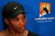 MELBOURNE, AUSTRALIA - JANUARY 23: Serena Williams of the United States of America speaks to the media in a press conference after losing her fourth round match against Ekaterina Makarova of Russia during day eight of the 2012 Australian Open at Melbourne Park on January 23, 2012 in Melbourne, Australia. (Photo by Lucas Dawson/Getty Images)