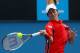 MELBOURNE, AUSTRALIA - JANUARY 21: Kei Nishikori of Japan plays a forehand in his third round match against Julien Benneteau of France during day six of the 2012 Australian Open at Melbourne Park on January 21, 2012 in Melbourne, Australia. (Photo by Lucas Dawson/Getty Images)