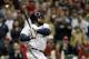 MILWAUKEE, WI - OCTOBER 16: Prince Fielder #28 of the Milwaukee Brewers bats against the St. Louis Cardinals during Game Six of the National League Championship Series at Miller Park on October 16, 2011 in Milwaukee, Wisconsin. (Photo by Jonathan Daniel/Getty Images)