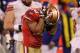 San Francisco 49er reacts to season-ending fumble