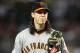 PHOENIX, AZ - SEPTEMBER 25: Starting pitcher Tim Lincecum #55 of the San Francisco Giants during the Major League Baseball game against the Arizona Diamondbacks at Chase Field on September 25, 2011 in Phoenix, Arizona. The Diamondbacks defeated Giants 5-2. (Photo by Christian Petersen/Getty Images)