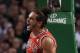 BOSTON, MA - JANUARY 13: Joakim Noah #13 of the Chicago Bulls celebrates his basket in the first quarter against the Boston Celtics on January 13, 2012 at TD Garden in Boston, Massachusetts. NOTE TO USER: User expressly acknowledges and agrees that, by downloading and or using this photograph, User is consenting to the terms and conditions of the Getty Images License Agreement. (Photo by Elsa/Getty Images)