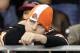 GLENDALE, AZ - DECEMBER 18: A fan of the Cleveland Browns reacts during the NFL game against the Arizona Cardinals at the University of Phoenix Stadium on December 18, 2011 in Glendale, Arizona. The Cardinals defeated the Browns 20-17 in overtime. (Photo by Christian Petersen/Getty Images)