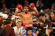 LAS VEGAS, NV - NOVEMBER 12: Manny Pacquiao celebrates his majority decision victory against Juan Manuel Marquez in the WBO world welterweight title fight at the MGM Grand Garden Arena on November 12, 2011 in Las Vegas, Nevada. (Photo by Ethan Miller/Getty Images)