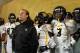 MIAMI GARDENS, FL - JANUARY 04: (L-R) Head coach Dana Holgorsen, Tavon Austin #1 and Stedman Bailey #3 of the West Virginia Mountaineers wait in the tunnel prior to running onto the field to take on the Clemson Tigers during the Discover Orange Bowl at Sun Life Stadium on January 4, 2012 in Miami Gardens, Florida. (Photo by Mike Ehrmann/Getty Images)