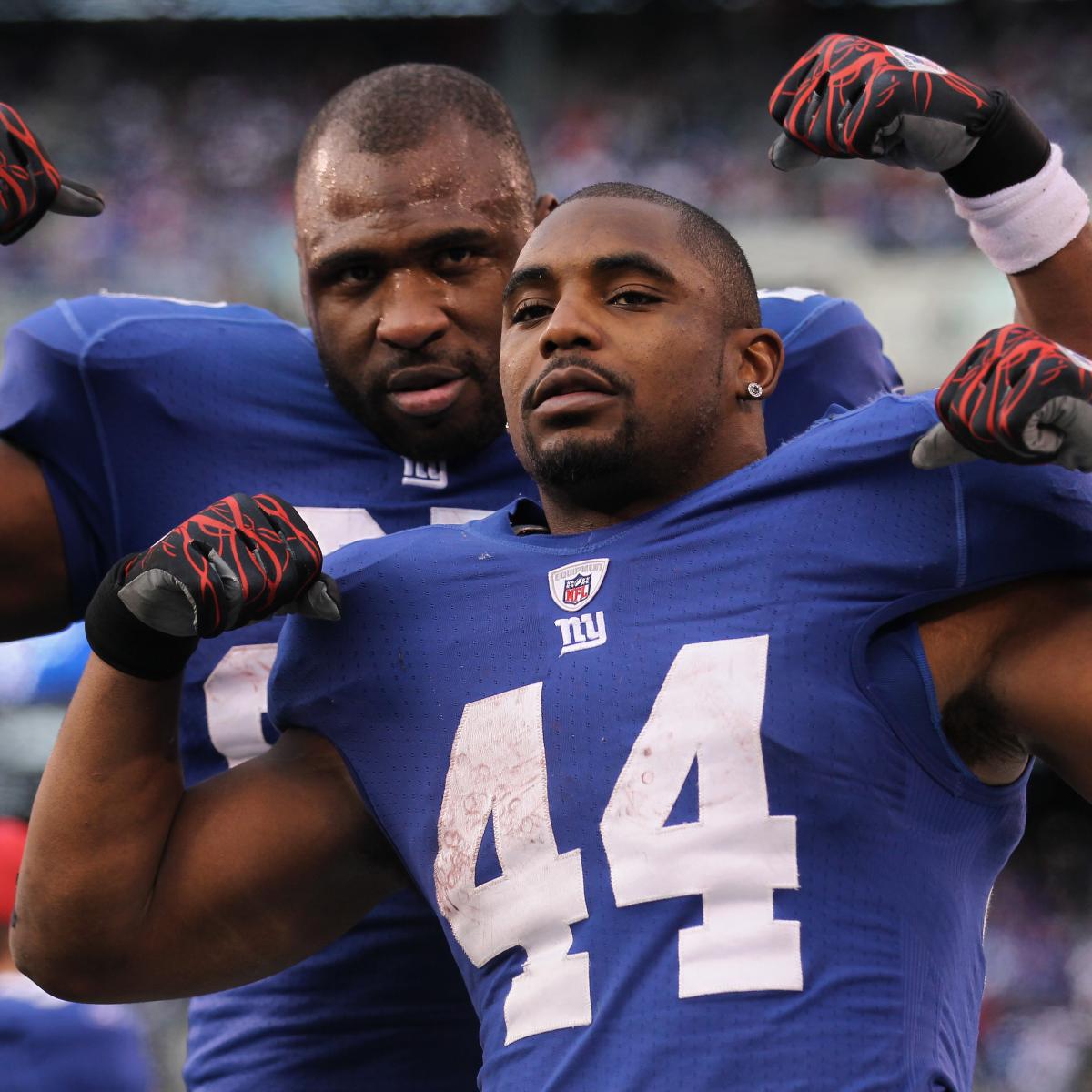 Giants' Brandon Jacobs says it's 'confusing' how few carries he and Ahmad  Bradshaw get 