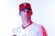 CLEARWATER, FL - FEBRUARY 22: (EDITORS NOTE: Image was shot with a colored gel on lights) Roy Oswalt #44 of the Philadelphia Phillies poses for a photo during Spring Training Media Photo Day at Bright House Networks Field on February 22, 2011 in Clearwater, Florida. (Photo by Nick Laham/Getty Images)