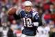FOXBORO, MA - JANUARY 22: Tom Brady #12 of the New England Patriots looks to throw against the Baltimore Ravens during their AFC Championship Game at Gillette Stadium on January 22, 2012 in Foxboro, Massachusetts. (Photo by Jim Rogash/Getty Images)