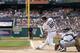 DETROIT, MI - AUGUST 21: Brennan Boesch #26 of the Detroit Tigers singles to left field in the first inning during the game against the Cleveland Indians at Comerica Park on August 21, 2011 in Detroit, Michigan. (Photo by Leon Halip/Getty Images)