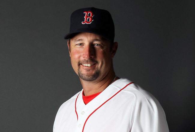 Tim Wakefield Boston Red Sox Men's Scarlet Roster Name & Number T