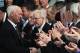 NHL legend, Gordie Howe, shakes hands with admirers during a recent public event.