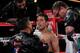 NEW YORK - OCTOBER 22: Nonito Donaire of the Philippines sit in his corner during the fight against Omar Narvaez of Argentina in theWBC, WBO World Bantamweight Title bout at Madison Square Garden on October 22, 2011 in New York City. (Photo by Chris Trotman/Getty Images)