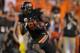 GLENDALE, AZ - JANUARY 02: Justin Blackmon #81 of the Oklahoma State Cowboys catches a 67-yard touchdown reception in the second quarter against the Stanford Cardinal during the Tostitos Fiesta Bowl on January 2, 2012 at University of Phoenix Stadium in Glendale, Arizona. (Photo by Doug Pensinger/Getty Images)