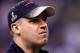 INDIANAPOLIS, IN - FEBRUARY 05: Offensive coordinator/quarterbacks coach Bill O'Brien of the New England Patriots, who will coach Penn State in 2012, walks across the field diring warm ups during Super Bowl XLVI at Lucas Oil Stadium on February 5, 2012 in Indianapolis, Indiana. (Photo by Elsa/Getty Images)