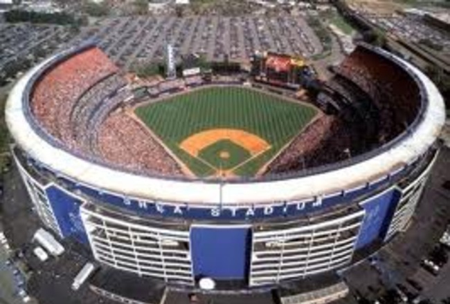 Shea Stadium, Citi Field and the Mets Team Store as seen f…