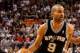 MIAMI, FL - JANUARY 17: Tony Parker #9 of the San Antonio Spurs drives to the basket during a game against the Miami Heat at American Airlines Arena on January 17, 2012 in Miami, Florida. NOTE TO USER: User expressly acknowledges and agrees that, by downloading and/or using this Photograph, User is consenting to the terms and conditions of the Getty Images License Agreement. (Photo by Mike Ehrmann/Getty Images)