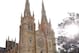 SYDNEY, AUSTRALIA - SEPTEMBER 18: In this handout image provided by BSRF, competitors run past St Marys Cathedral during the Sydney Running Festival on September 18, 2011 in Sydney, Australia. (Photo by Craig Golding/Blackmores Sydney Running Festival via Getty Images)